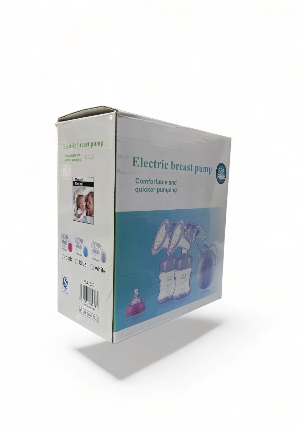 مضخة حليب ثدي مزدوجة قابلة لإعادة الشحن مع شاشة لمس LED