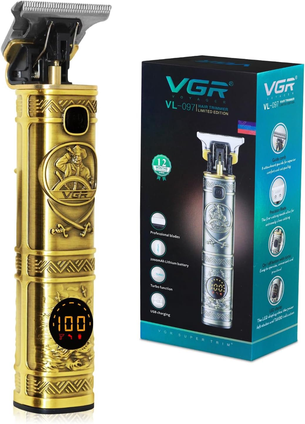 VGR VL-097 ماكينة قص الشعر الاحترافية