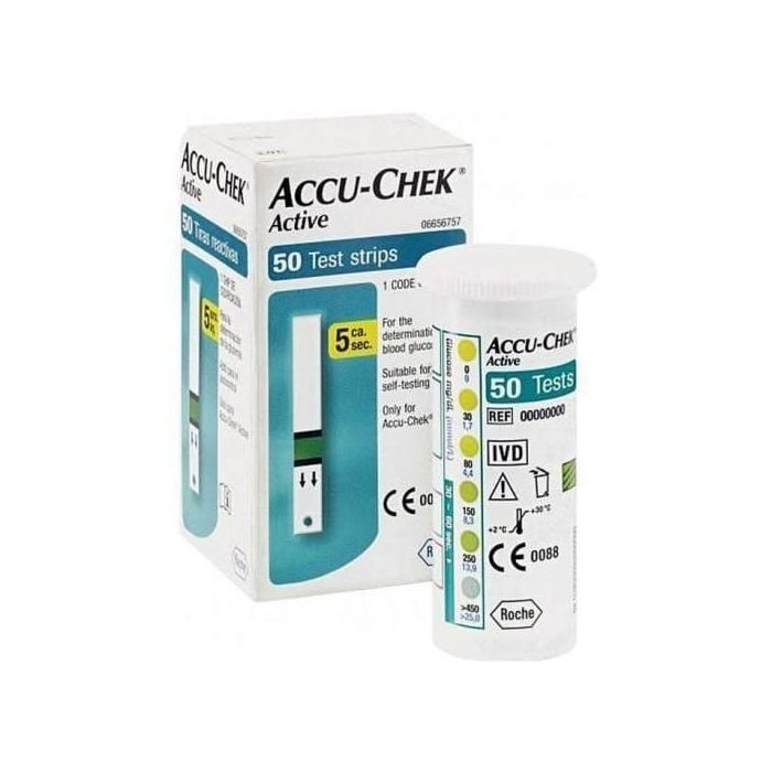 شرائح Accu-Chek تحليل السكر نشط