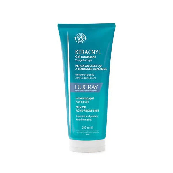 ducray - جل رغوي للجميع والمعرضة لحب الشباب200 مل