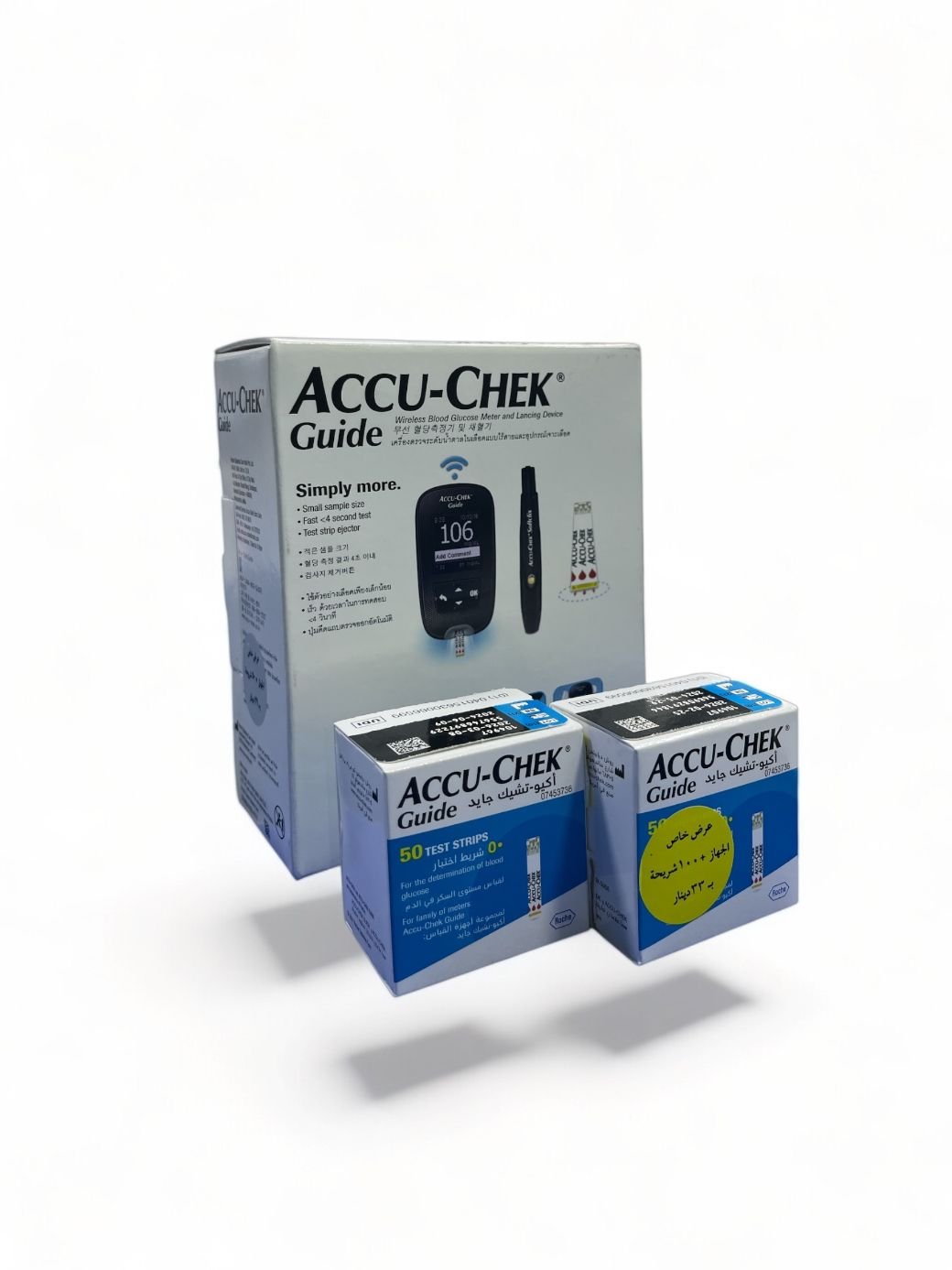 جهاز قياس السكر في الدم Accu-Chek +100
