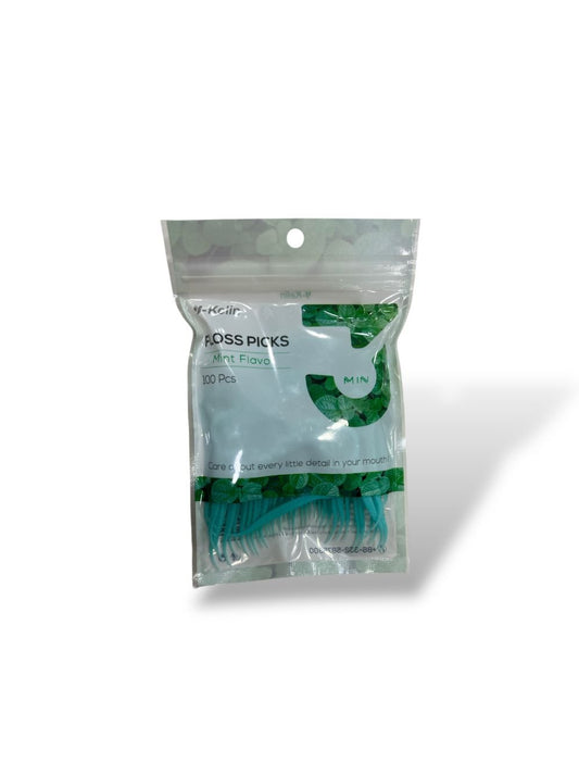 خيط تنظيف الأسنان للاستخدام مرة واحدة 100 قطعة