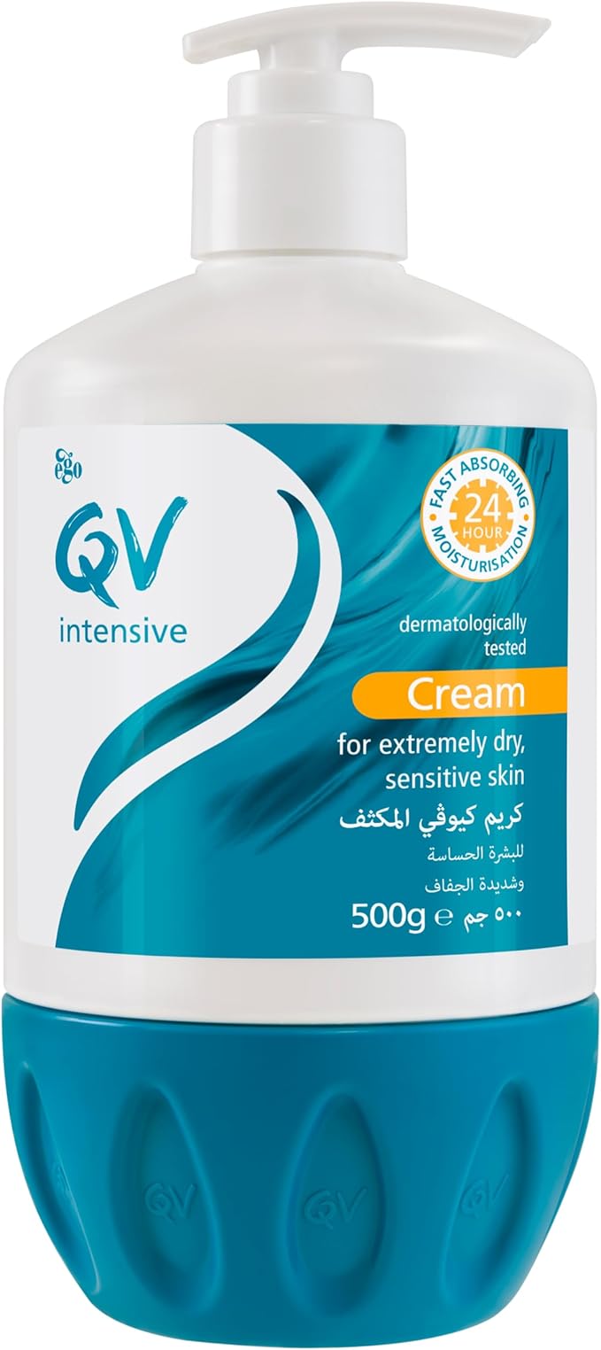 QV - كريم مكثف للبشرة الحساسة وشديدة الجفاف 500 جم