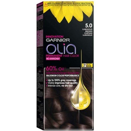 غارنييه -صبغة شعر لامعة من الامونيا، بني لامع، 5.0