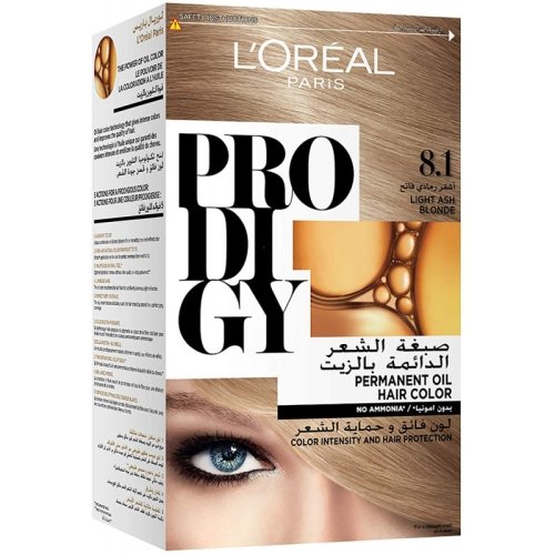 لوريال -صبغة شعر خالية من الأمونيا, 8.1 أشقر فاتح رمادي