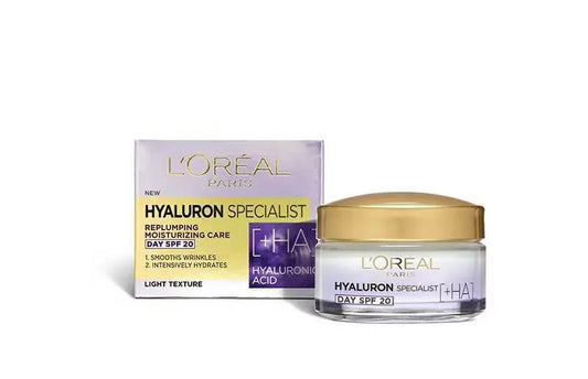 كريم لوريال هيالورون إكسبيرت النهاري بعامل حماية من الشمس 20، 50 مل