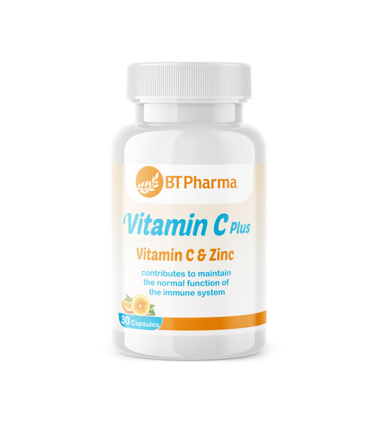 بي تي فارما - كبسولات فيتامين سي بلس 500 مجم