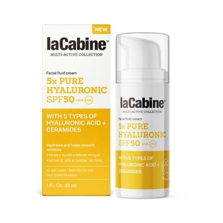 لاكابين - شمس واقي كريم الوجه 5x هيالورونيك نقي