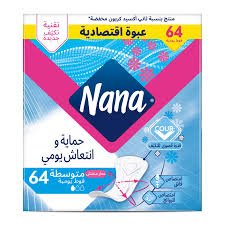 نانا - فوط يومية متوسطة 64 قطعة