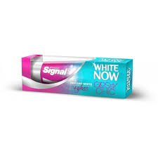 إشارة بيضاء لامعة الآن أنيقة