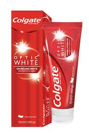 معجون أسنان كولجيت أوبتيك وايت سباركلينج وايت تي بي 75 مل