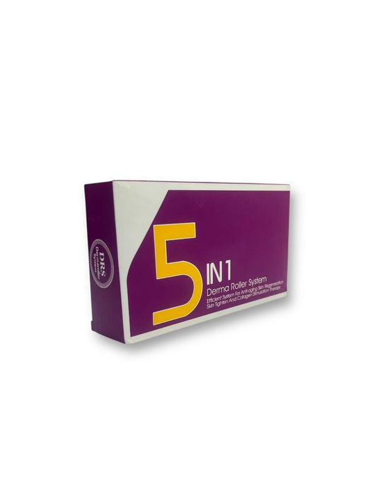 مجموعة علاج البشرة ديرما رولر 5 في 1