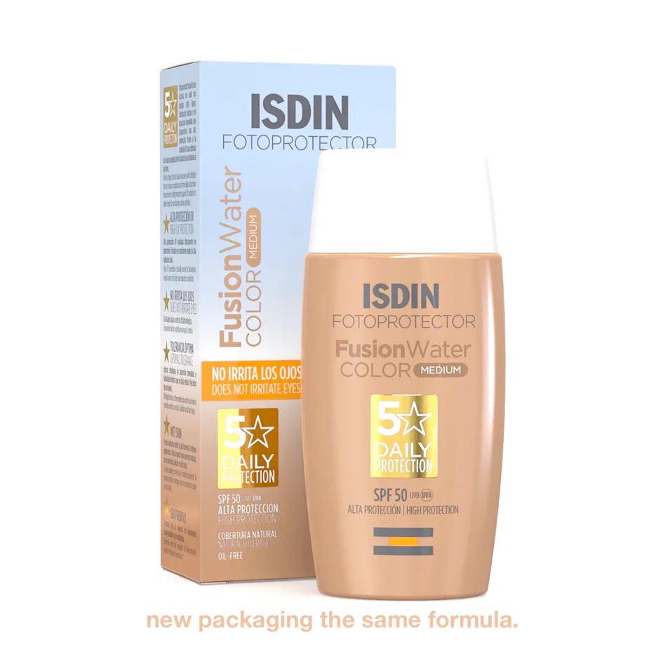 isdin - وشمس فيوجن مع لون وسط