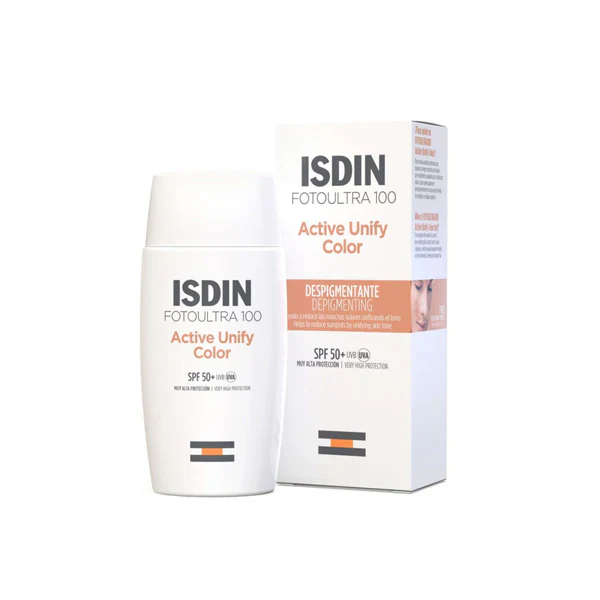 isdin - اكتف واقي شمس للتصبغات مع لون
